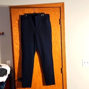 Women's navy blue pixie high rise pants, 16 tall from Old Navy